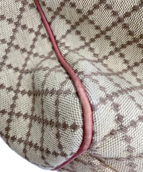 GUCCI（グッチ）GUCCI (グッチ) ハンドバッグ ブラウン×ピンクの古着・服飾アイテム