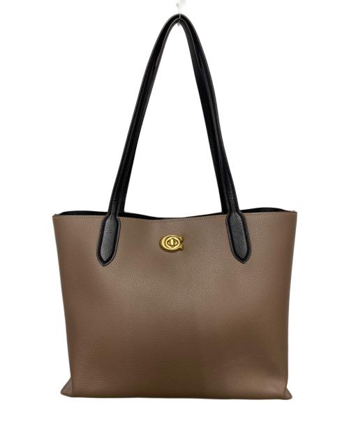 COACH（コーチ）COACH (コーチ) ハンドバッグ ベージュの古着・服飾アイテム