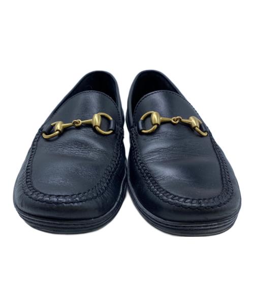 GUCCI（グッチ）GUCCI (グッチ) ビットローファー ブラック サイズ:７Mの古着・服飾アイテム