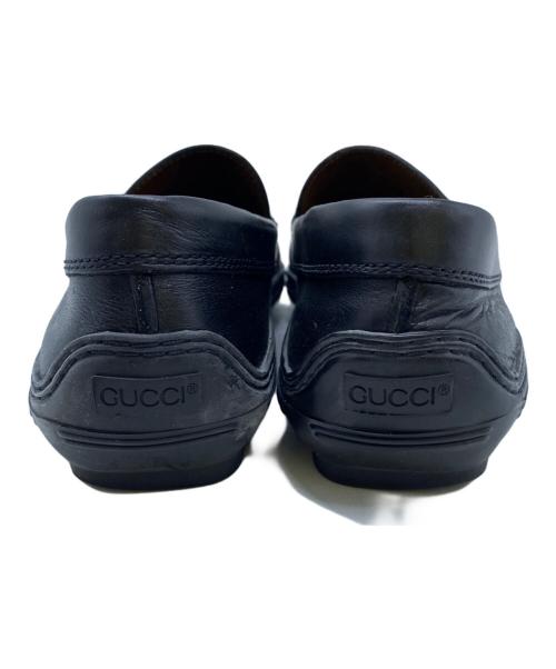 GUCCI（グッチ）GUCCI (グッチ) ビットローファー ブラック サイズ:７Mの古着・服飾アイテム