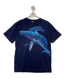 habitat（ハビタット）の古着「habitat　アニマルTEE」｜ネイビー