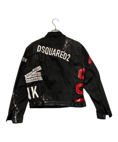 DSQUARED2（ディースクエアード）DSQUARED2 (ディースクエアード) DSQUARED2　デニムジャケット ブラック サイズ:SIZE 46の古着・服飾アイテム
