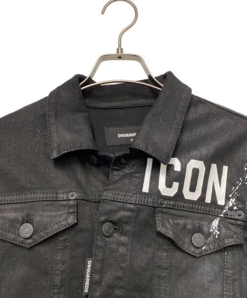 DSQUARED2（ディースクエアード）DSQUARED2 (ディースクエアード) DSQUARED2　デニムジャケット ブラック サイズ:SIZE 46の古着・服飾アイテム