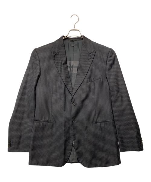 GIORGIO ARMANI（ジョルジョアルマーニ）GIORGIO ARMANI (ジョルジョアルマーニ) 2Bセットアップスーツ ブラック サイズ:56の古着・服飾アイテム