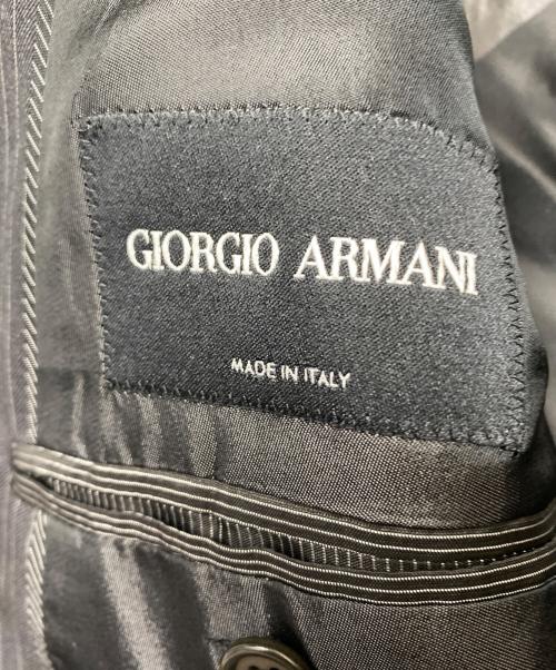 GIORGIO ARMANI（ジョルジョアルマーニ）GIORGIO ARMANI (ジョルジョアルマーニ) 2Bセットアップスーツ ブラック サイズ:56の古着・服飾アイテム