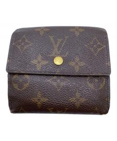 LOUIS VUITTON ルイヴィトン ポルトフォイユエリーズ N61654 ブラウン ダミエ エベヌ コンパクトウォレット レディース 【中古】 42603K339 ルイヴィトン ダミエ ポルトフォイユエリーズ N61654 ブラウン LOUIS