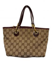 GUCCI（グッチ）の古着「GUCCI　GGハンドバッグ」｜ベージュ