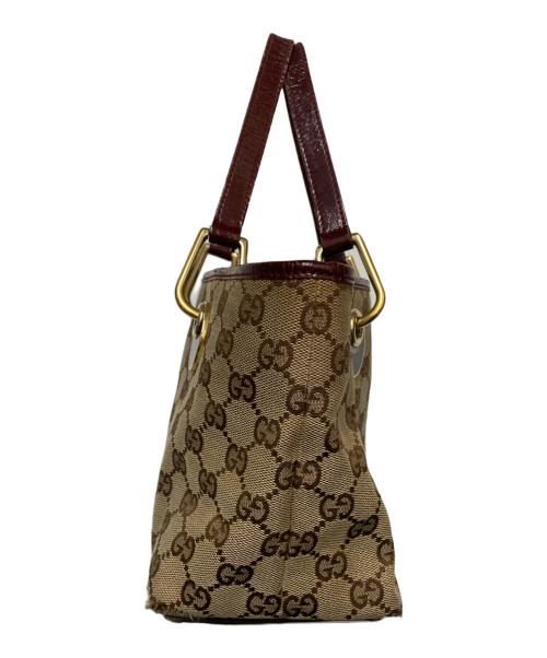 GUCCI（グッチ）GUCCI (グッチ) GUCCI　GGハンドバッグ ベージュの古着・服飾アイテム