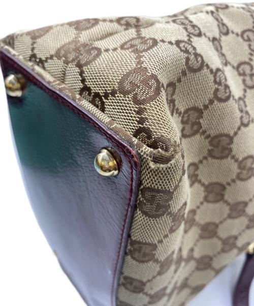GUCCI（グッチ）GUCCI (グッチ) GUCCI　GGハンドバッグ ベージュの古着・服飾アイテム