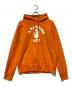 A BATHING APE（アベイシングエイプ）の古着「A BATHING APE　プルオーバーパーカー」｜オレンジ