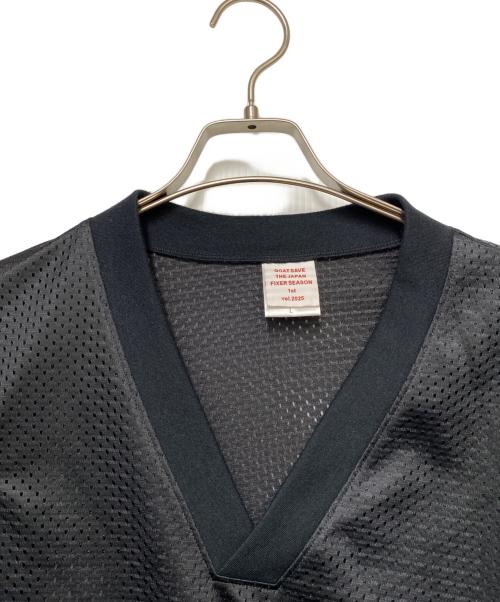 GOAT SAVE（ゴートセイブ）GOAT SAVE (ゴートセイブ) GOAT SAVE　メッシュカットソー ブラック サイズ:Lの古着・服飾アイテム