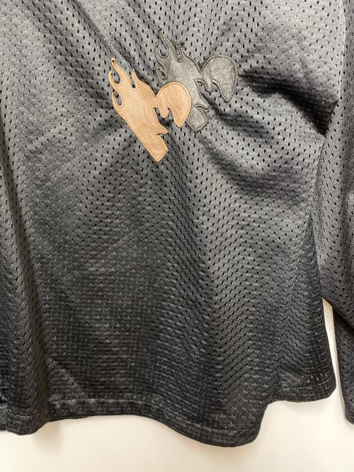 GOAT SAVE（ゴートセイブ）GOAT SAVE (ゴートセイブ) GOAT SAVE　メッシュカットソー ブラック サイズ:Lの古着・服飾アイテム