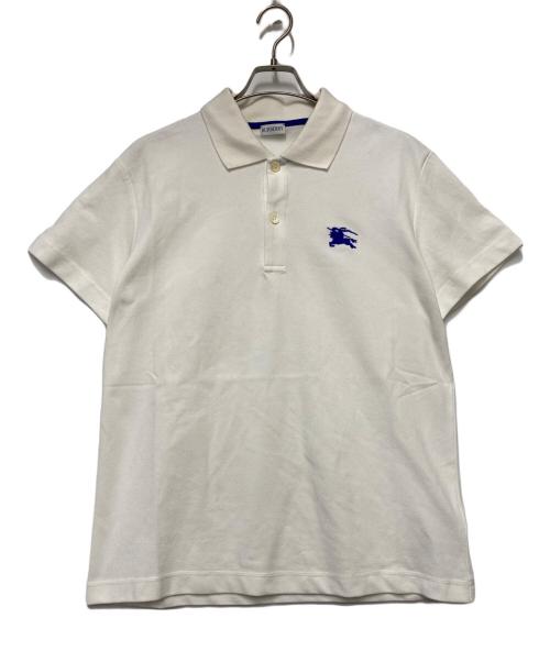 BURBERRY（バーバリー）BURBERRY (バーバリー) 半袖ポロシャツ ホワイト サイズ:Lの古着・服飾アイテム