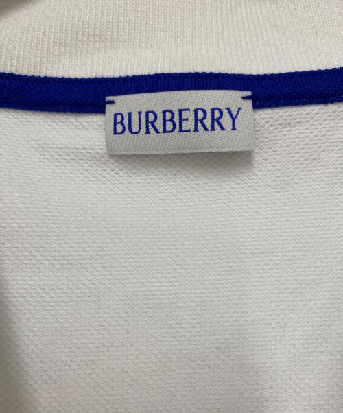 BURBERRY（バーバリー）BURBERRY (バーバリー) 半袖ポロシャツ ホワイト サイズ:Lの古着・服飾アイテム