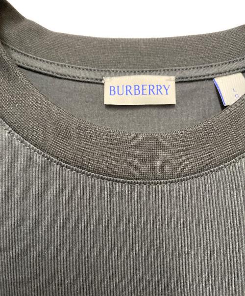 BURBERRY（バーバリー）BURBERRY (バーバリー) チェックポケットコットンTシャツ ブラック サイズ:Lの古着・服飾アイテム