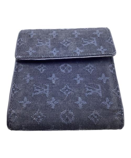 LOUIS VUITTON（ルイ ヴィトン）LOUIS VUITTON (ルイ ヴィトン) 2つ折り財布 ネイビーの古着・服飾アイテム