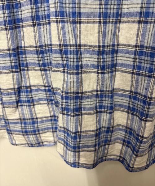 BROOKS BROTHERS（ブルックスブラザーズ）BROOKS BROTHERS (ブルックスブラザーズ) 半袖シャツ ホワイト×ブルー サイズ:XLの古着・服飾アイテム