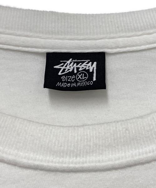stussy（ステューシー）stussy (ステューシー) プリントTシャツ ホワイト サイズ:XLの古着・服飾アイテム