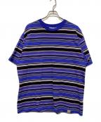 CarHarttカーハート）の古着「ボーダーTシャツ」｜ブルー×パープル