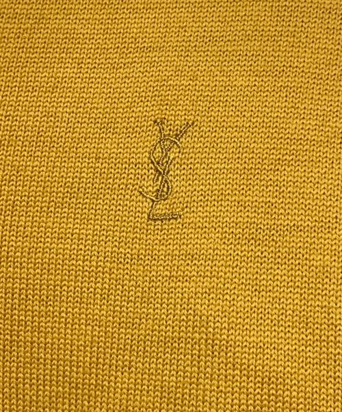 Yves Saint Laurent（イヴサンローラン）Yves Saint Laurent (イヴサンローラン) 厚手ニット マスタード サイズ:Mの古着・服飾アイテム