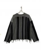 KIITキート）の古着「厚手ニット」｜ブラック×グレー