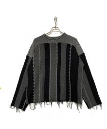 KIIT（キート）の古着「厚手ニット」｜ブラック×グレー