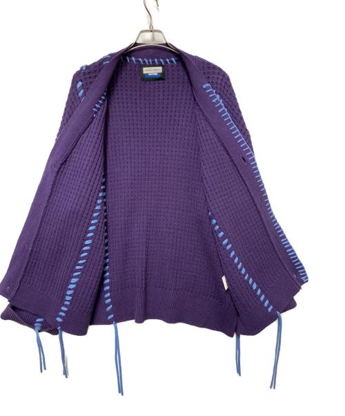MAISON SPECIAL（メゾンスペシャル）MAISON SPECIAL (メゾンスペシャル) 厚手カーディガン パープル×ブルー サイズ:2の古着・服飾アイテム