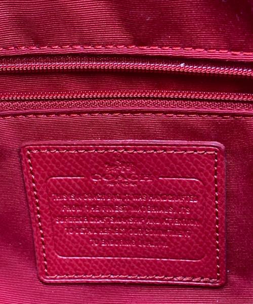 COACH（コーチ）COACH (コーチ) 2WAYバッグ ベージュレッドの古着・服飾アイテム