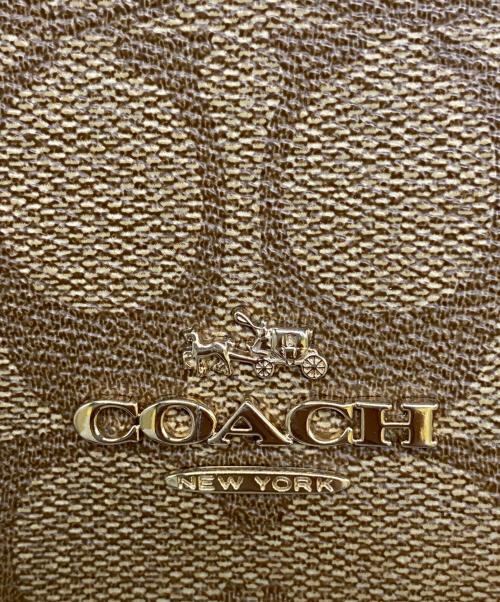 COACH（コーチ）COACH (コーチ) 2WAYバッグ ベージュレッドの古着・服飾アイテム