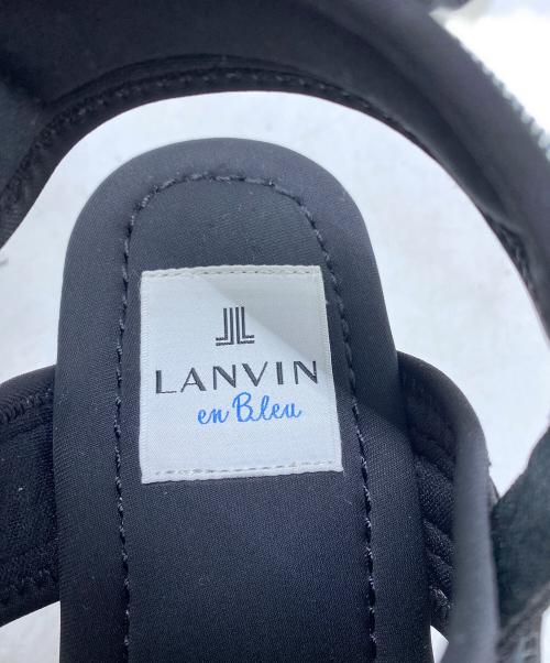 LANVIN en Bleu（ランバンオンブルー）LANVIN en Bleu (ランバンオンブルー) バックストラップサンダル ブラック サイズ:Mの古着・服飾アイテム