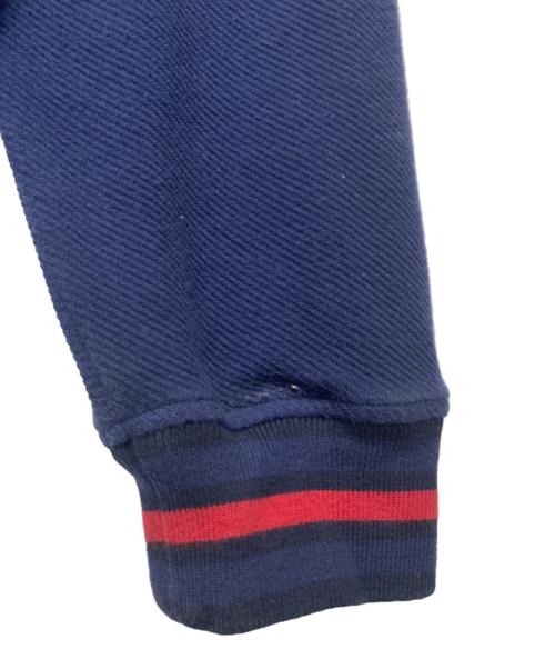 GUCCI（グッチ）GUCCI (グッチ) ジップパーカー ネイビー×レッド サイズ:XXLの古着・服飾アイテム