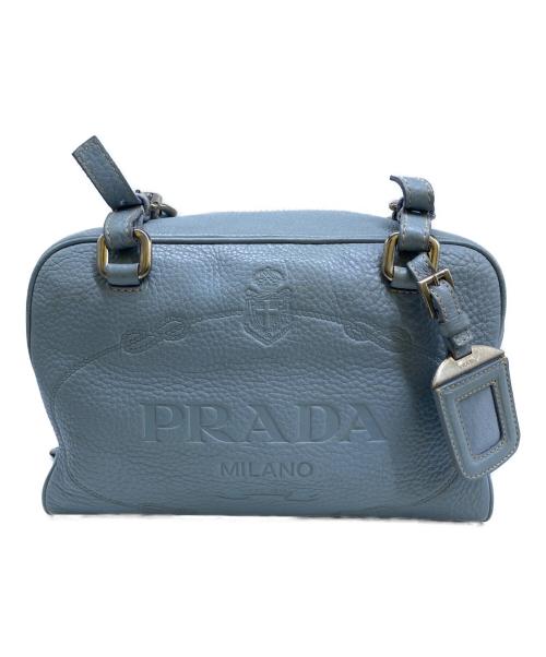 PRADA（プラダ）PRADA (プラダ) ハンドバッグ ブルーの古着・服飾アイテム