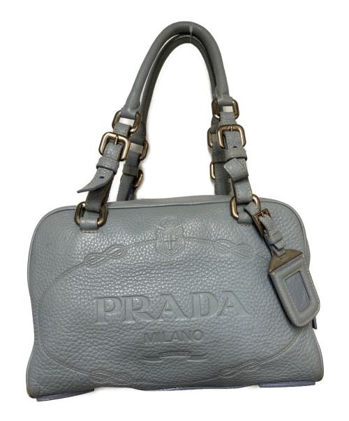PRADA（プラダ）PRADA (プラダ) ハンドバッグ ブルーの古着・服飾アイテム