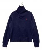 POLO RALPH LAURENポロ・ラルフローレン）の古着「ショールカラーニット」｜ネイビー