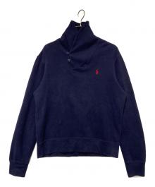 POLO RALPH LAUREN（ポロ・ラルフローレン）の古着「ショールカラーニット」｜ネイビー