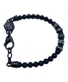 DIESEL（ディーゼル）の古着「ブレイブマン(モヒカン)ストーンブレスレット」｜グリーン