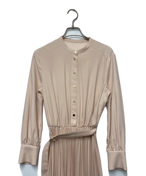 ANAYI（アナイ）ANAYI (アナイ) ANAYI　バックサテンプリーツワンピース ピンク サイズ:SIZE 36の古着・服飾アイテム