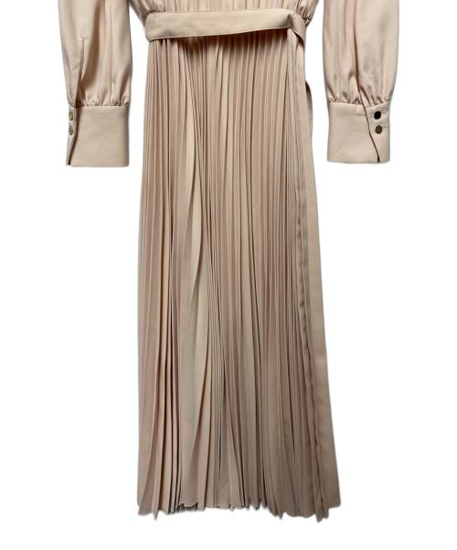 ANAYI（アナイ）ANAYI (アナイ) ANAYI　バックサテンプリーツワンピース ピンク サイズ:SIZE 36の古着・服飾アイテム