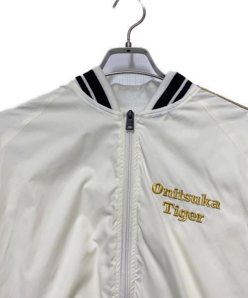 Onitsuka Tiger（オニツカタイガー）Onitsuka Tiger (オニツカタイガー) ボンバージャケット ホワイト サイズ:Lの古着・服飾アイテム