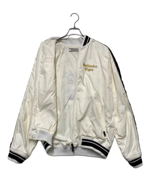 Onitsuka Tiger（オニツカタイガー）Onitsuka Tiger (オニツカタイガー) ボンバージャケット ホワイト サイズ:Lの古着・服飾アイテム