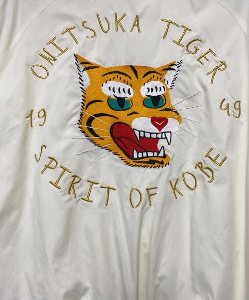 Onitsuka Tiger（オニツカタイガー）Onitsuka Tiger (オニツカタイガー) ボンバージャケット ホワイト サイズ:Lの古着・服飾アイテム