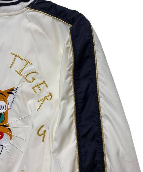 Onitsuka Tiger（オニツカタイガー）Onitsuka Tiger (オニツカタイガー) ボンバージャケット ホワイト サイズ:Lの古着・服飾アイテム