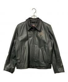 HARLEY-DAVIDSON（ハーレーダビッドソン）の古着「HARLEY-DAVIDSON　レザージャケット」｜ブラック
