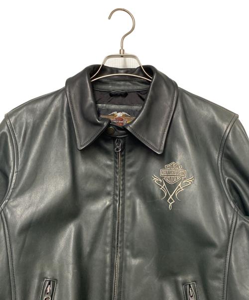 HARLEY-DAVIDSON（ハーレーダビッドソン）HARLEY-DAVIDSON (ハーレーダビッドソン) HARLEY-DAVIDSON　レザージャケット ブラック サイズ:XLの古着・服飾アイテム