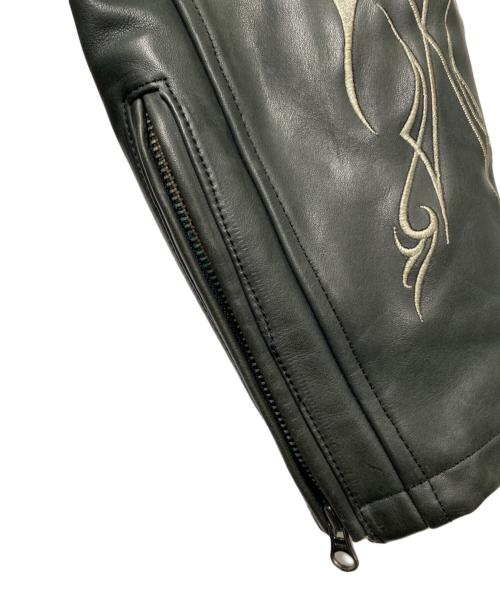 HARLEY-DAVIDSON（ハーレーダビッドソン）HARLEY-DAVIDSON (ハーレーダビッドソン) HARLEY-DAVIDSON　レザージャケット ブラック サイズ:XLの古着・服飾アイテム