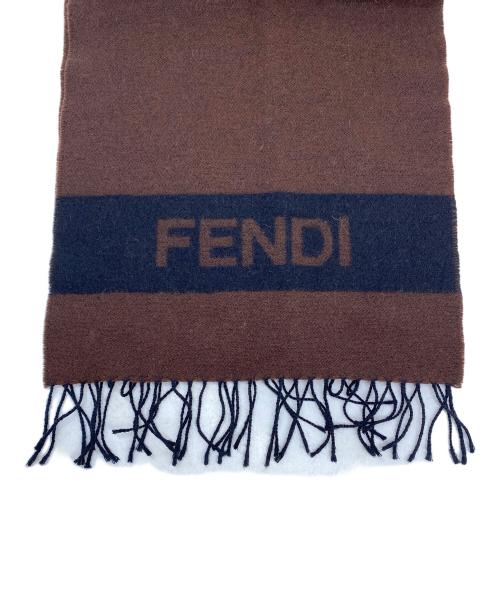 FENDI（フェンディ）FENDI (フェンディ) マフラー ダークブラウンの古着・服飾アイテム
