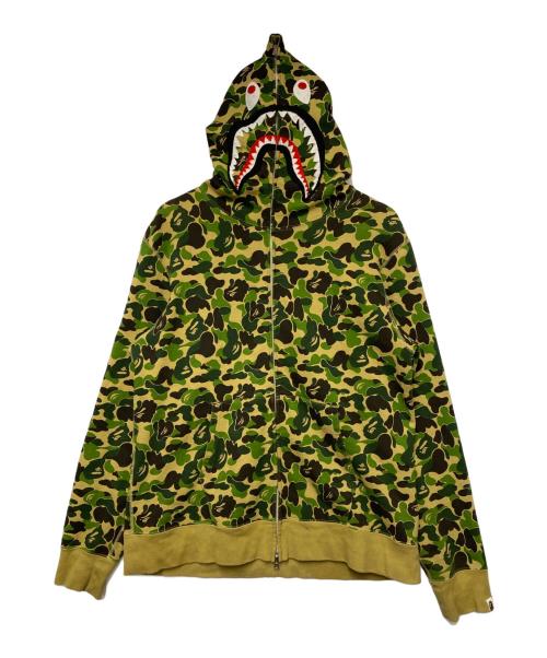 A BATHING APE（アベイシングエイプ）A BATHING APE (アベイシングエイプ) A BATHING APE　ジップパーカー オリーブ サイズ:XLの古着・服飾アイテム