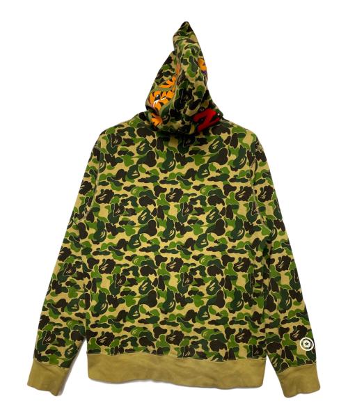 A BATHING APE（アベイシングエイプ）A BATHING APE (アベイシングエイプ) A BATHING APE　ジップパーカー オリーブ サイズ:XLの古着・服飾アイテム
