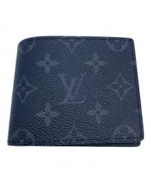 LOUIS VUITTON（ルイ ヴィトン）の古着「モノグラム・エクリプス ポルトフォイユ・スレンダー」｜ブラック