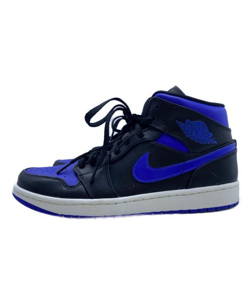 NIKE（ナイキ）NIKE (ナイキ) AIR JORDAN 1 MID ブルー×ブラック サイズ:27の古着・服飾アイテム